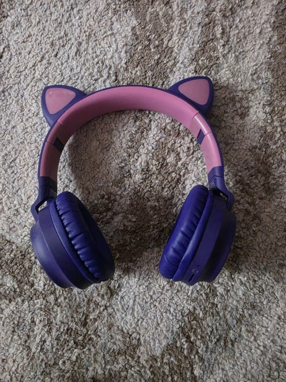 Purple & Pink Cat Ear Headphones